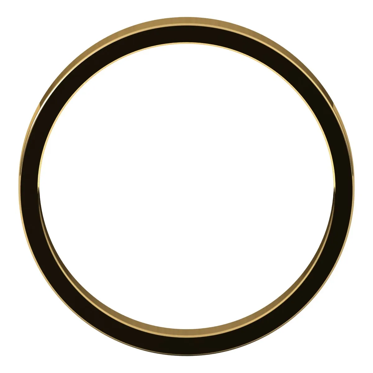 10K Yellow Gold 3 mm flat Wedding Band