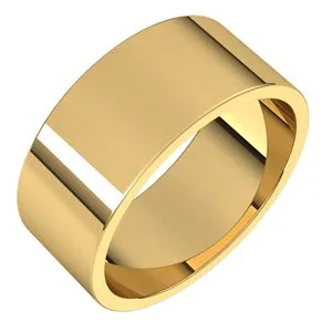 14K Yellow 8 mm Flat Band Size 13.5