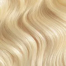 24" Wavy Blonde Lace Front Wig Human Hair Wig 100% Brazilian Remy Wig 613 Platinum Blonde Lace Part Wig - DIVINE