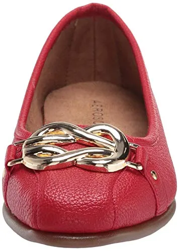 Aerosoles Women's Big Bet Flat Heel, Red, 9