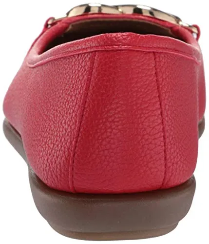 Aerosoles Women's Big Bet Flat Heel, Red, 9