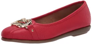 Aerosoles Women's Big Bet Flat Heel, Red, 9
