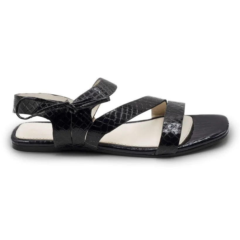 Allig - Black - Leather Sandals