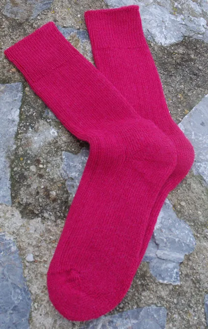 Alpaca Short Ribbed Socks
