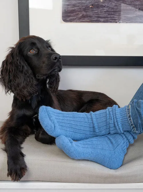 Alpaca Short Ribbed Socks