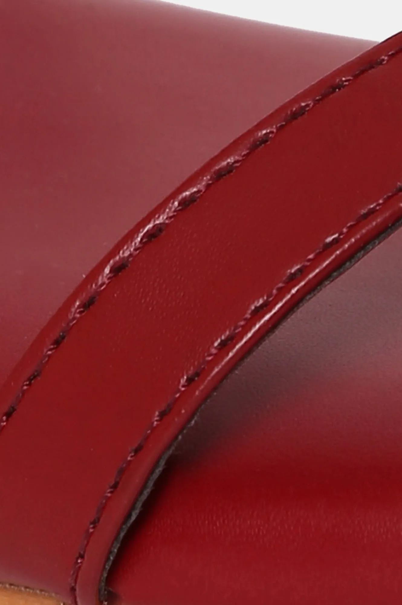 AURELIA BURGUNDY Square Toe Flat-ZKELLY