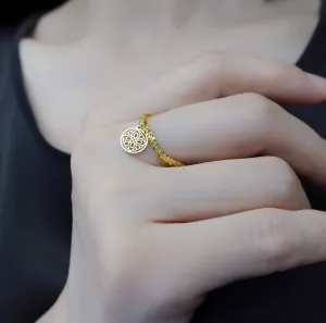Auspicious Origin Ring in Sterling Silver