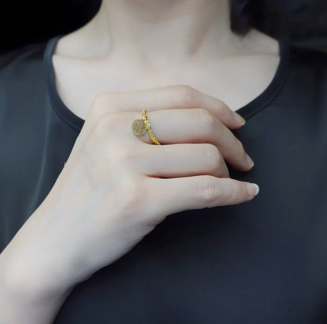 Auspicious Origin Ring in Sterling Silver