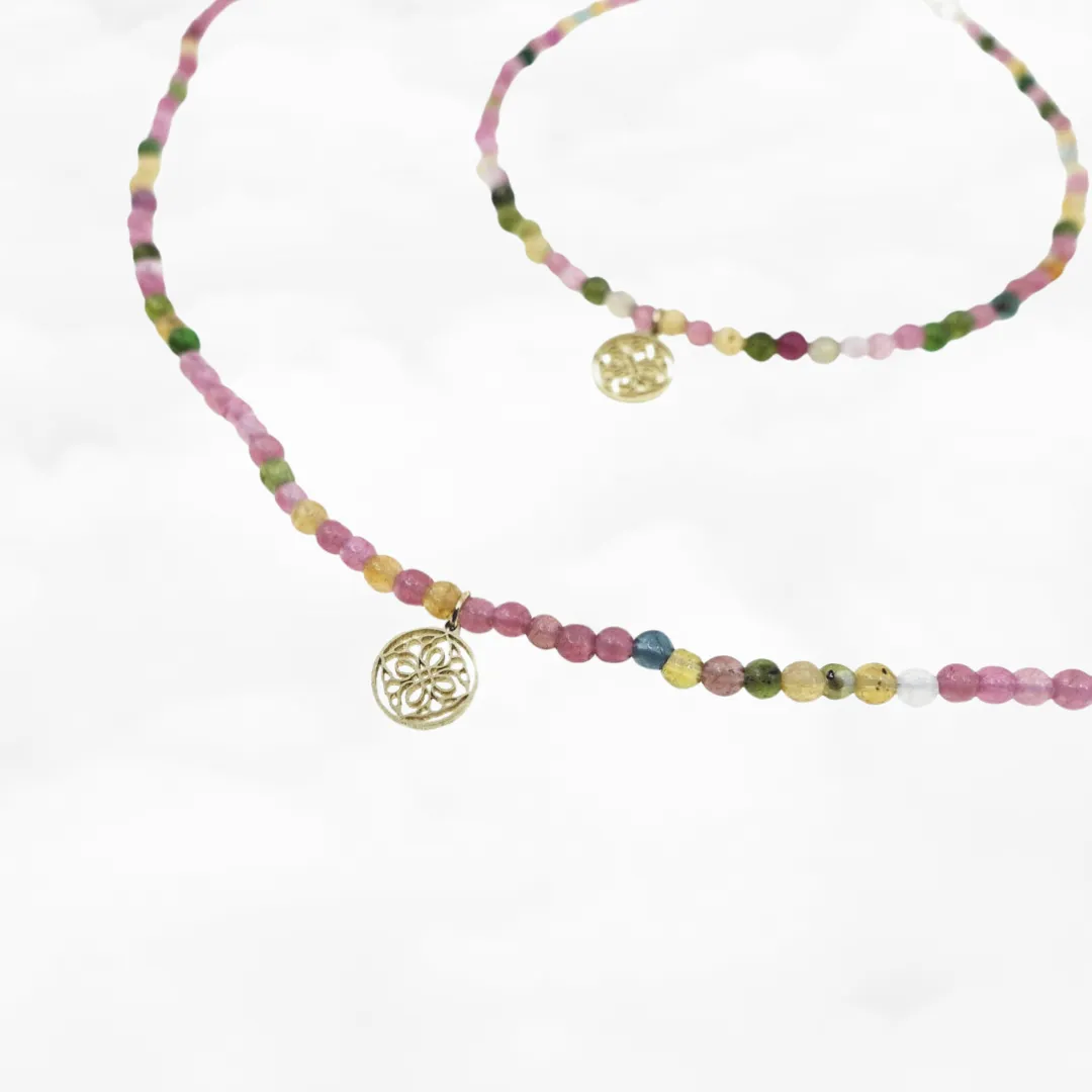 Auspicious Origin Tourmaline Necklace and Bracelet Set