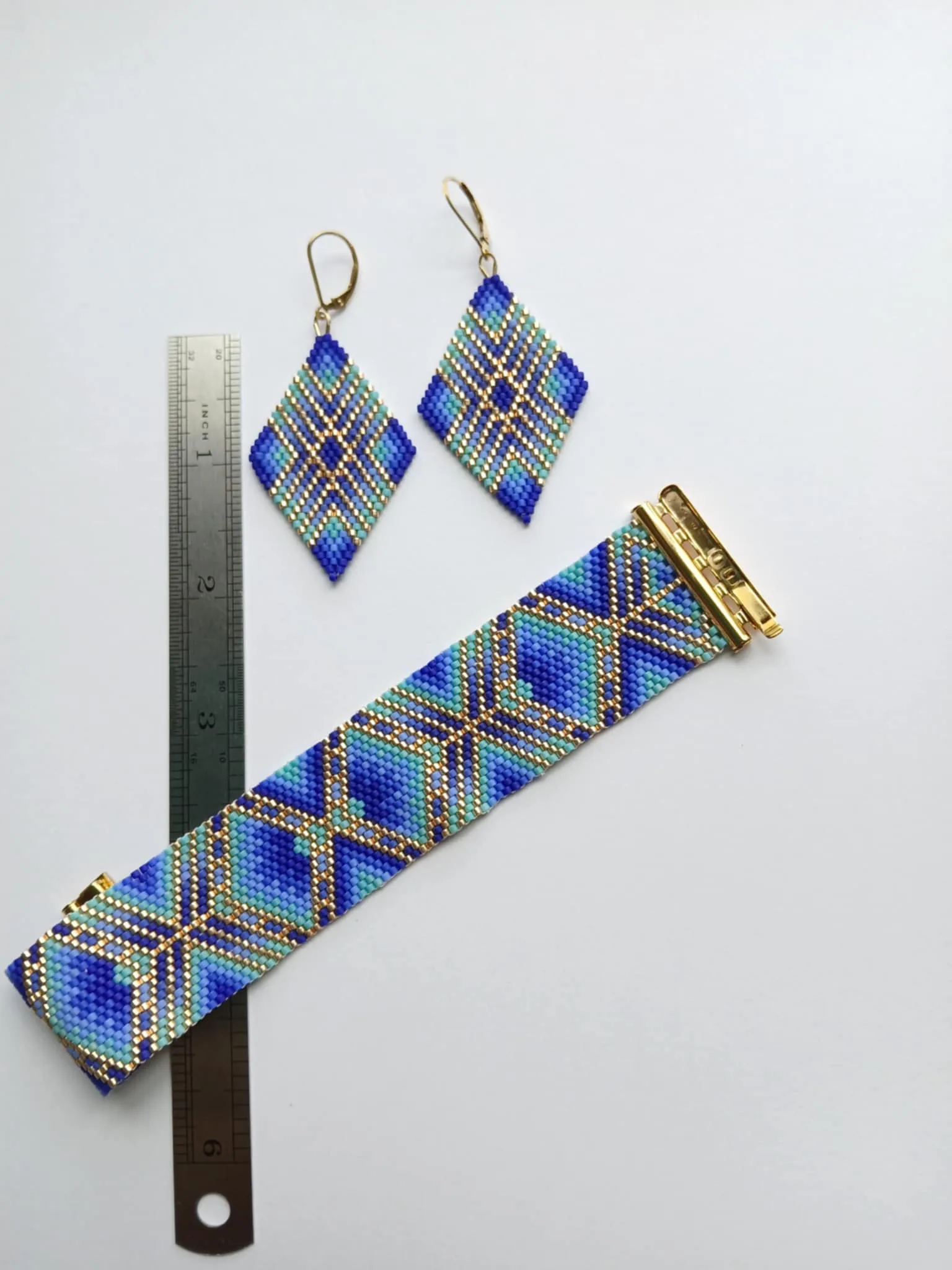 Aztec sky earrings