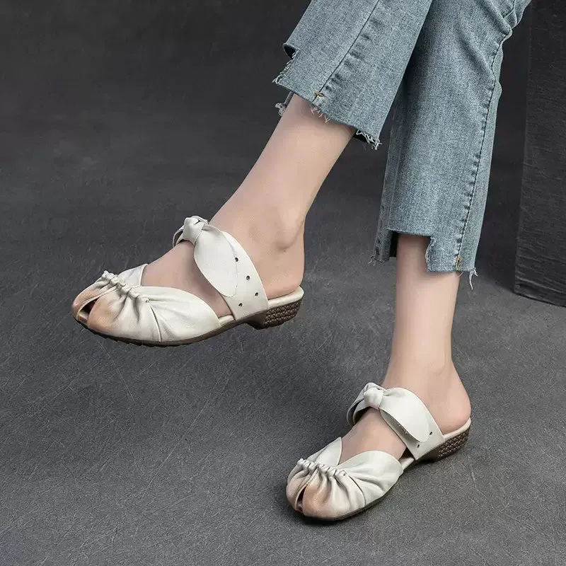 Babakud Women Comfort Ribbon Mules