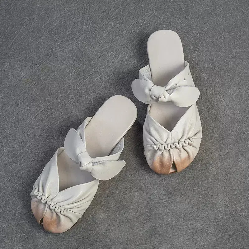 Babakud Women Comfort Ribbon Mules