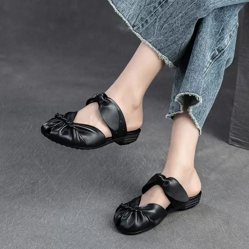 Babakud Women Comfort Ribbon Mules
