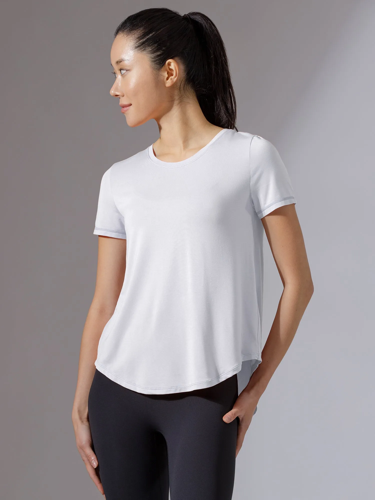 BACK TIE EVERYDAY SHORT SLEEVE TEE