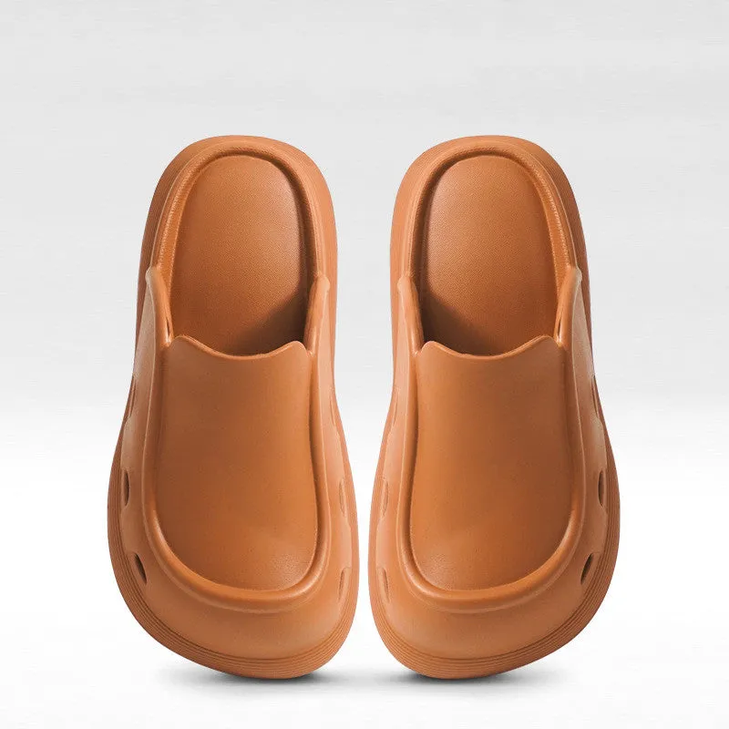 Baotou Thick Bottom Fashion Slippers Outerwear Home Shoes EVA Non-slip Casual Beach Shoes