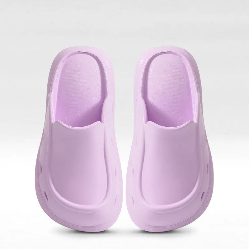 Baotou Thick Bottom Fashion Slippers Outerwear Home Shoes EVA Non-slip Casual Beach Shoes