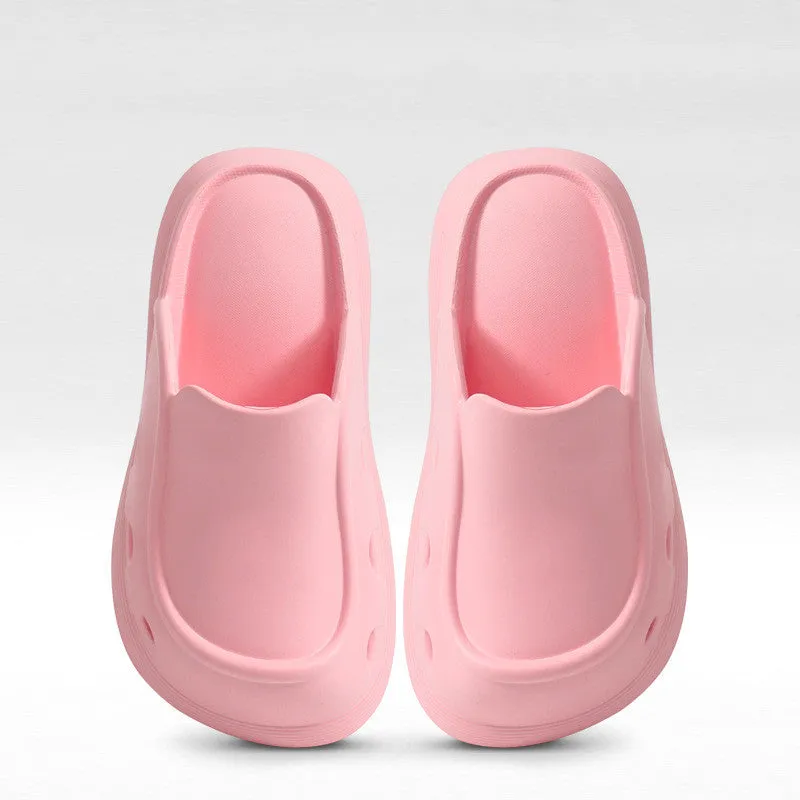 Baotou Thick Bottom Fashion Slippers Outerwear Home Shoes EVA Non-slip Casual Beach Shoes