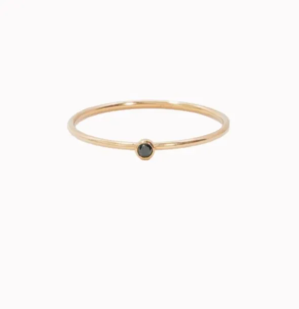Bezel Ring | Black