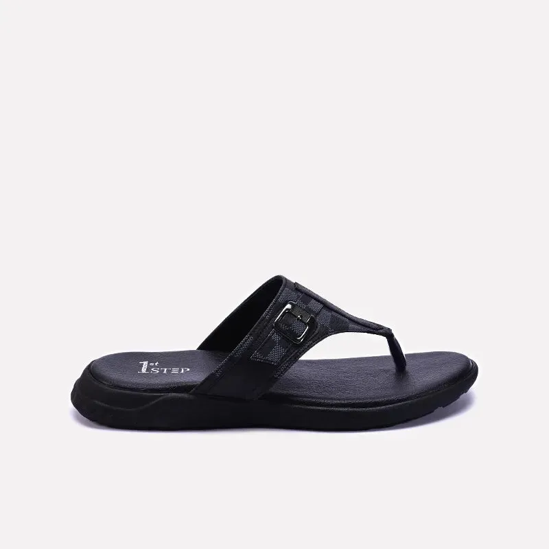 Black Comfy Flip Flops 0151042