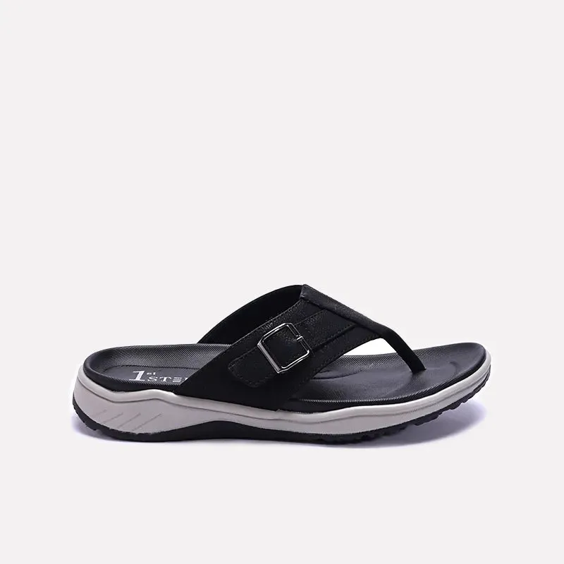 Black Comfy Flip Flops 0151084