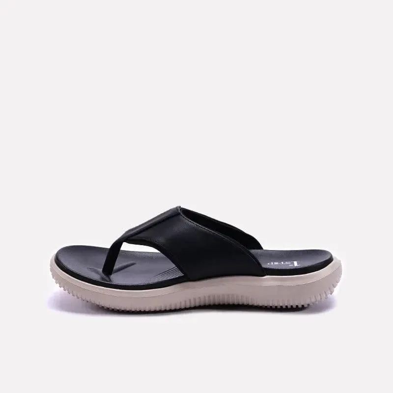 Black Comfy Flip Flops For Men 0151068
