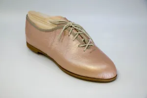 Blush rose gold lace up