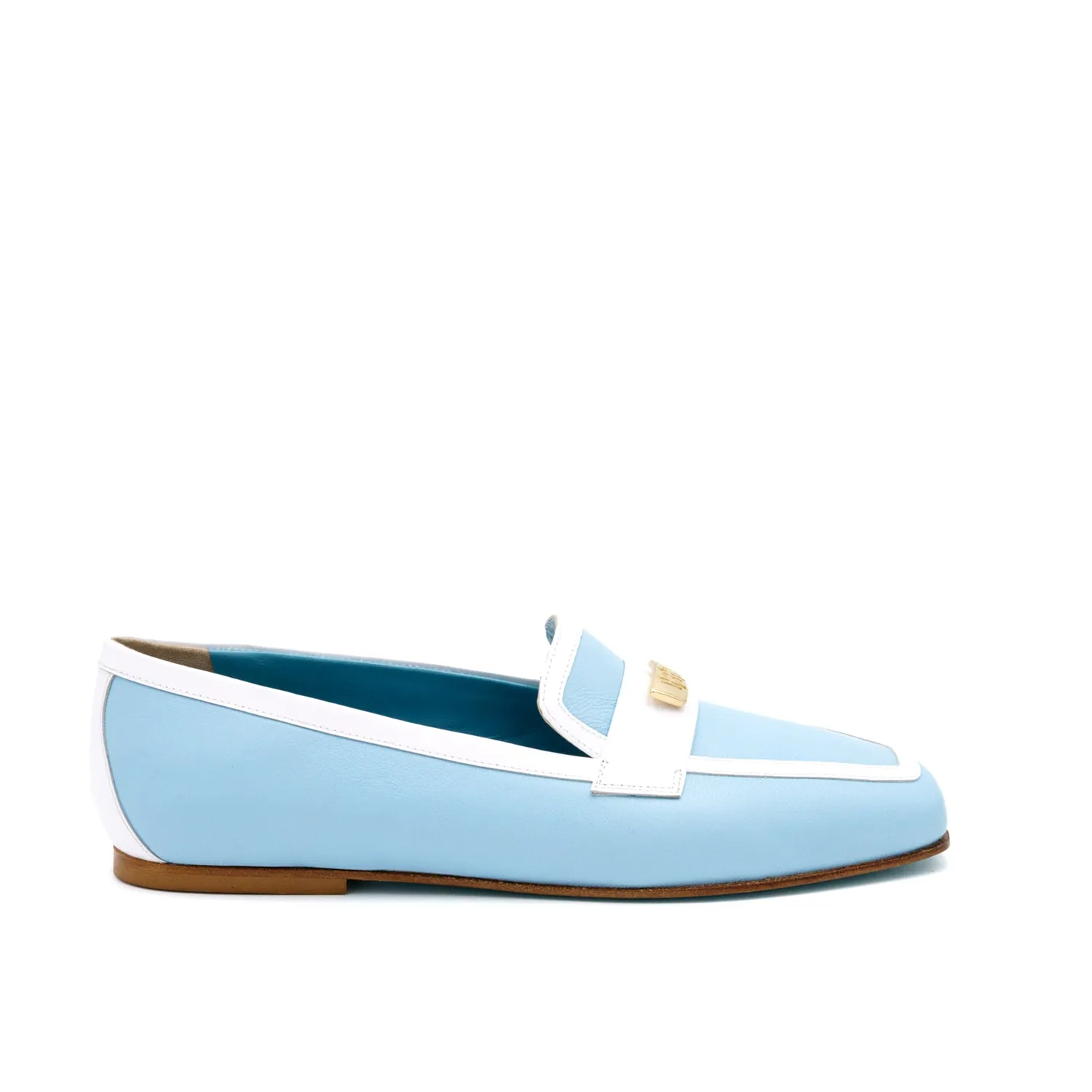 Briseide Flat Loafer with Logo Bit