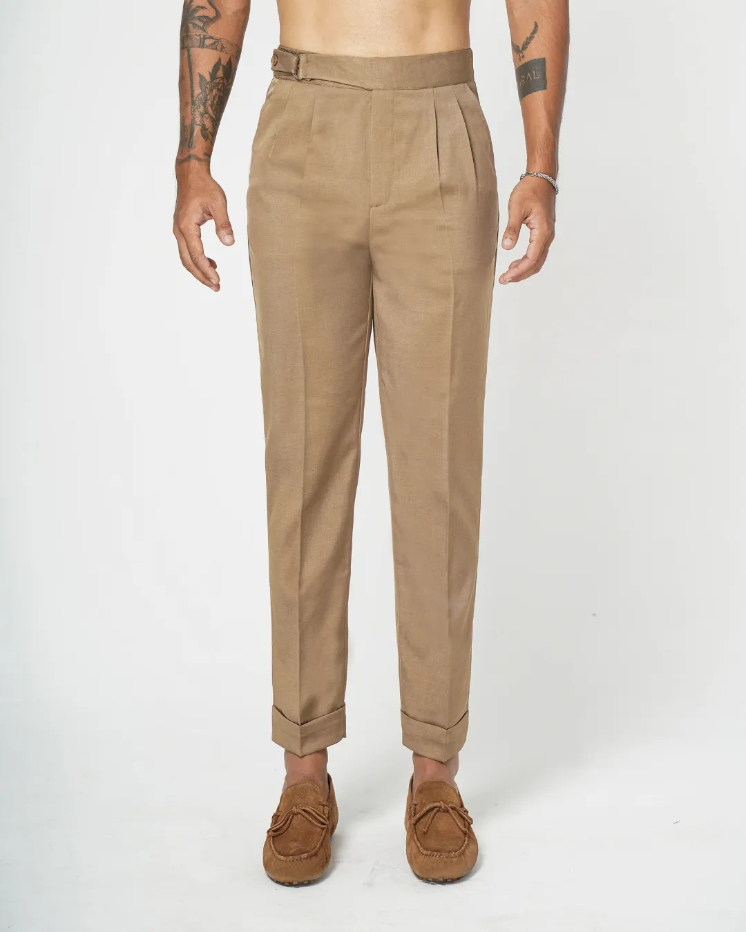 BROWN SIDE-TAB V2 TROUSERS