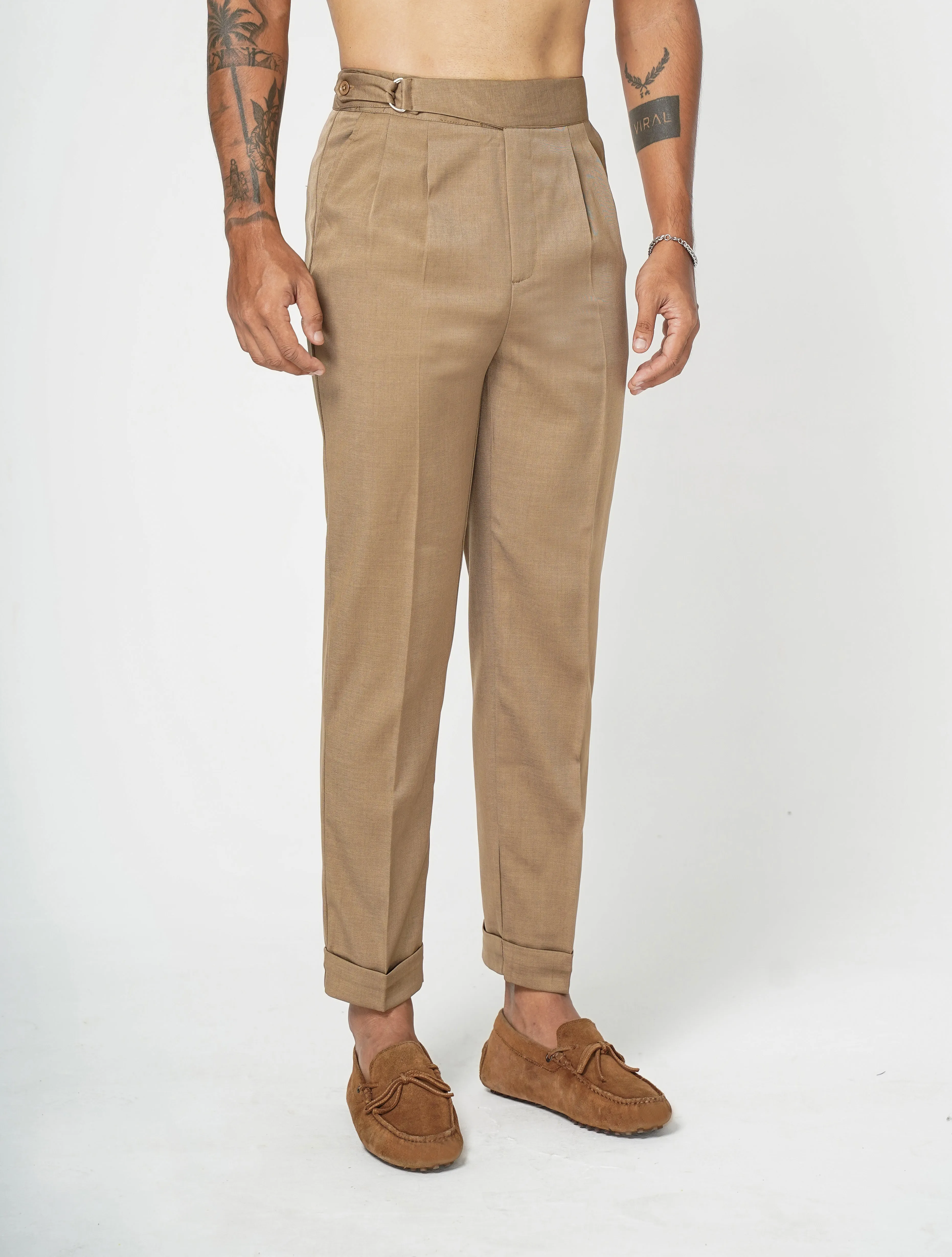 BROWN SIDE-TAB V2 TROUSERS