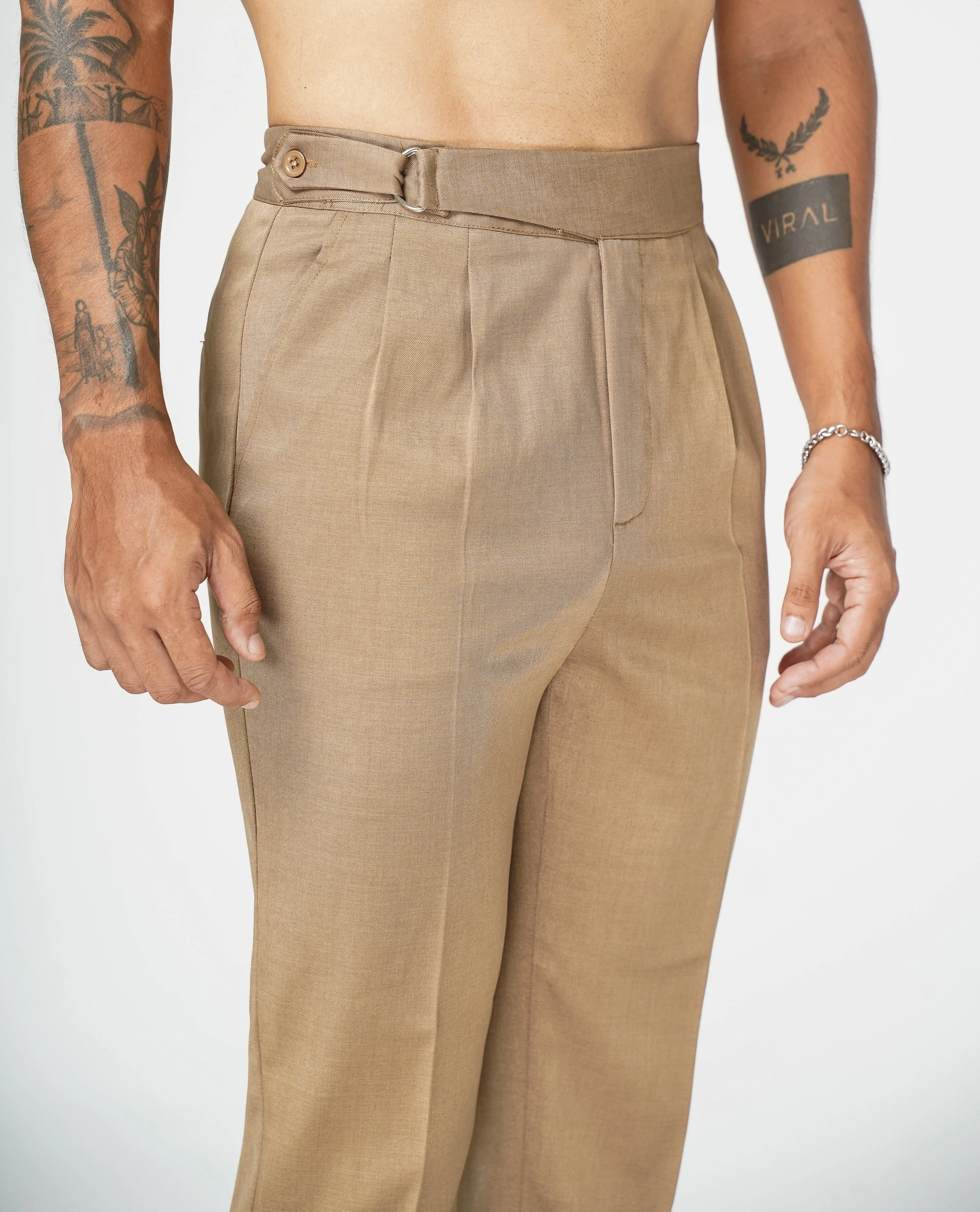 BROWN SIDE-TAB V2 TROUSERS