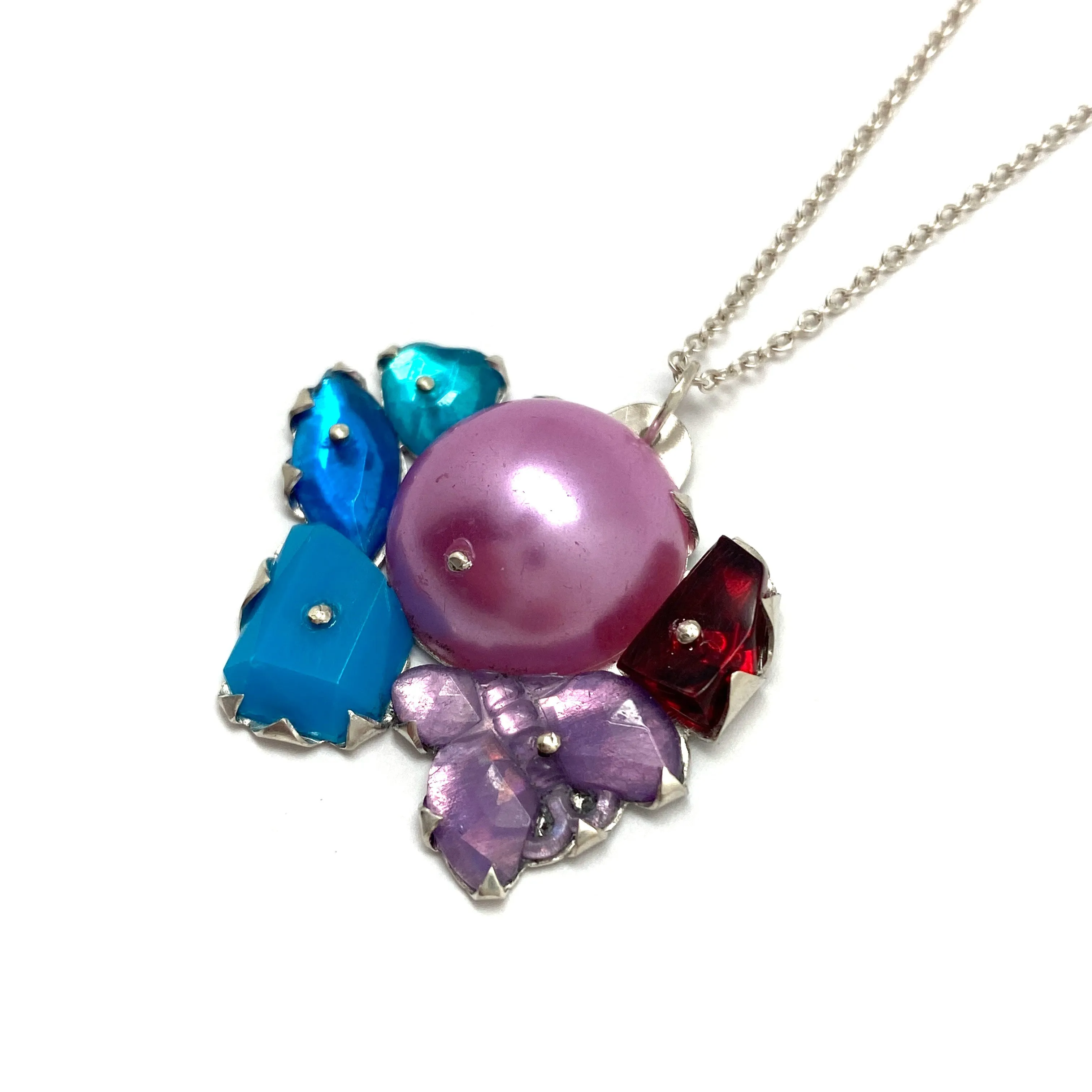 Butterfly Pearl Necklace