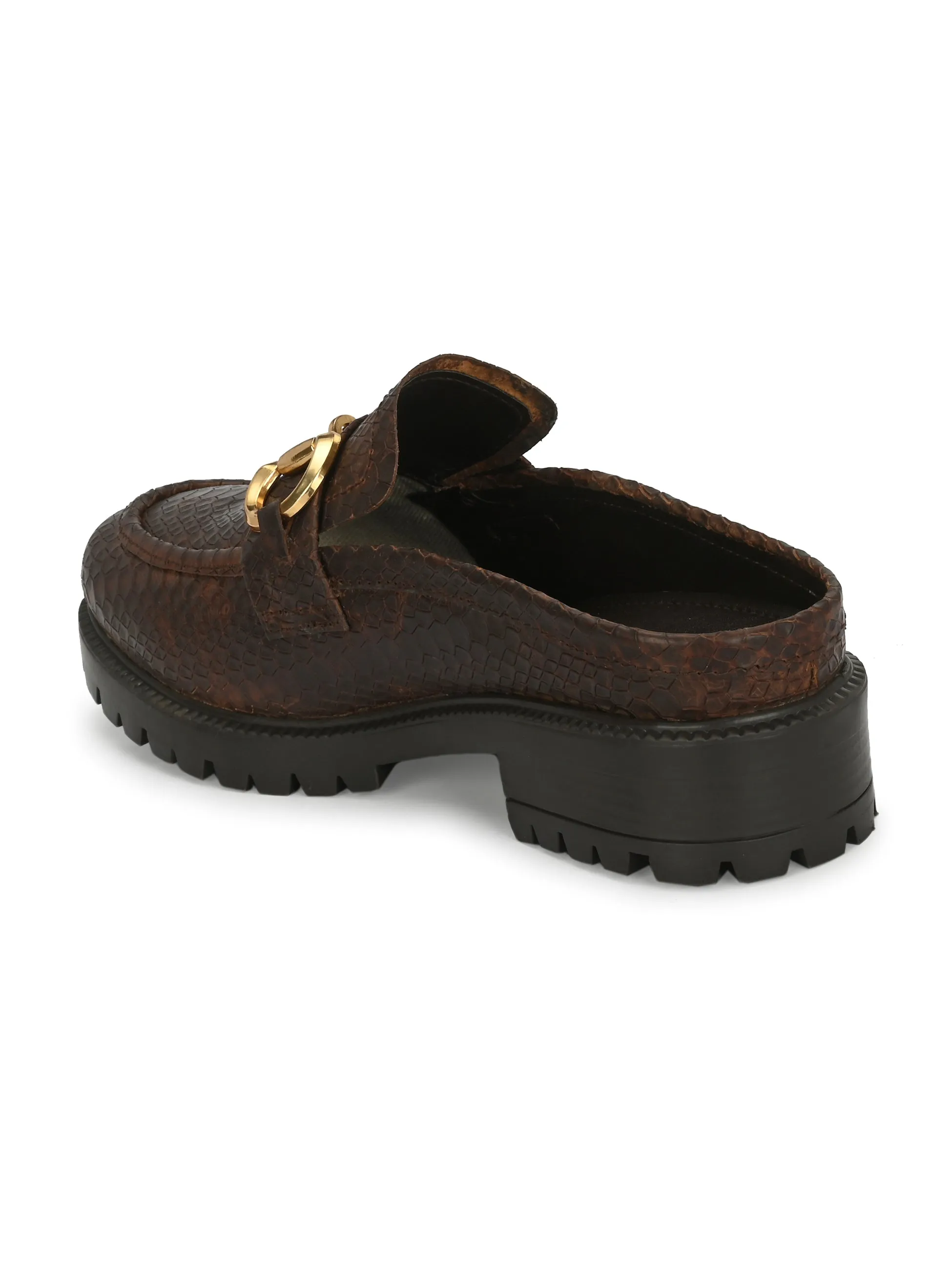 CARLO ROMANO BY WASAN BROWN MULES FOR WOMEN