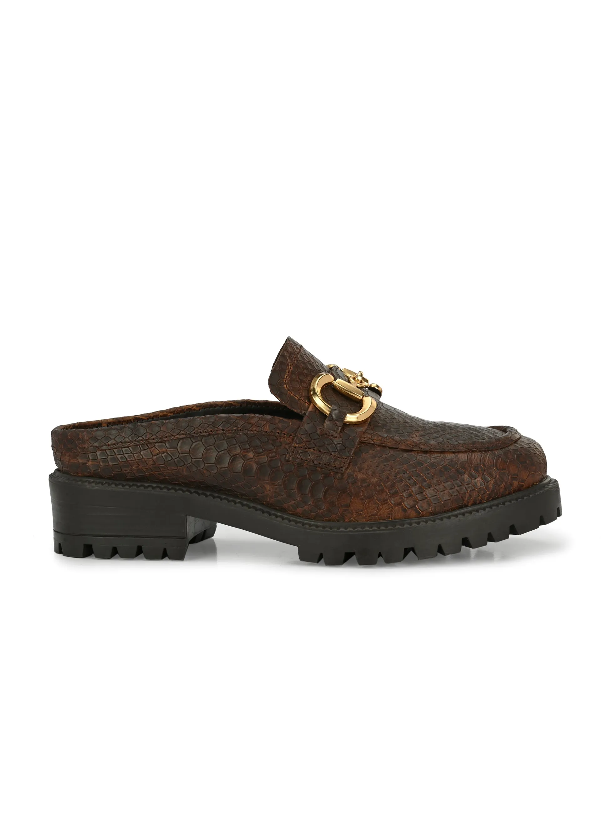 CARLO ROMANO BY WASAN BROWN MULES FOR WOMEN