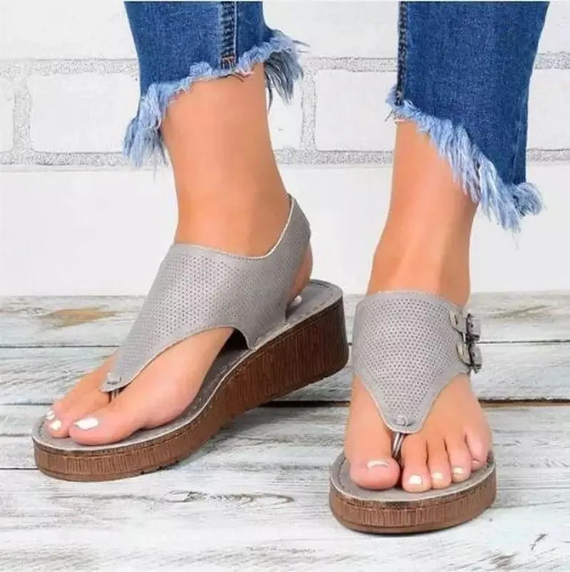 Casual Summer Buckle Platform Shoes