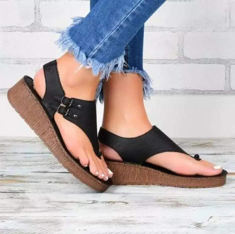 Casual Summer Buckle Platform Shoes