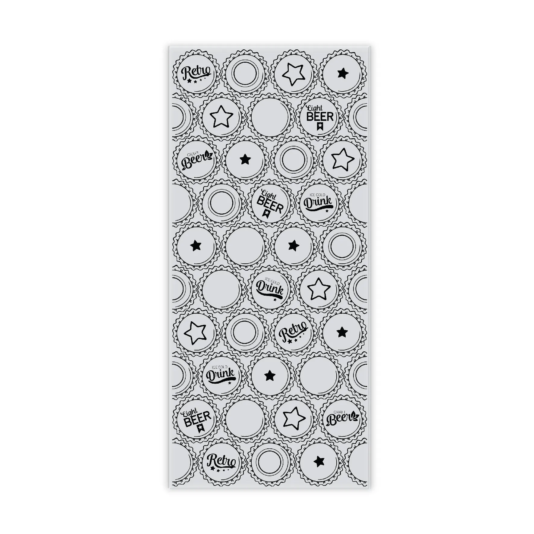 Chloes Creative Cards Photopolymer Stamp Set (DL) - Beer Cap Background