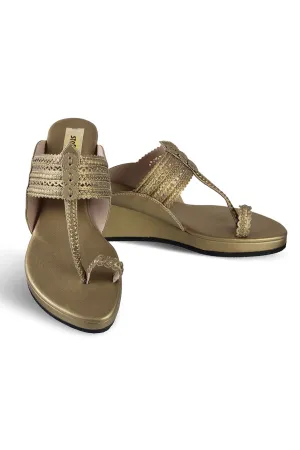 Classic Low K Wedge Antique Gold