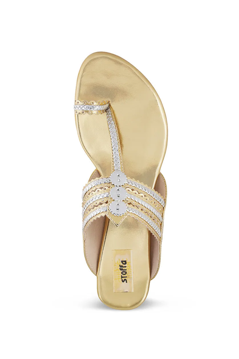 Classic Low K Wedge Antique Gold