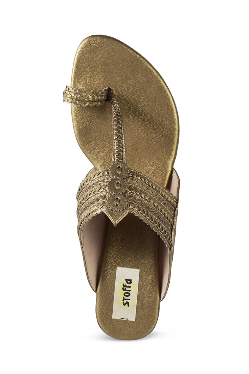 Classic Low K Wedge Antique Gold
