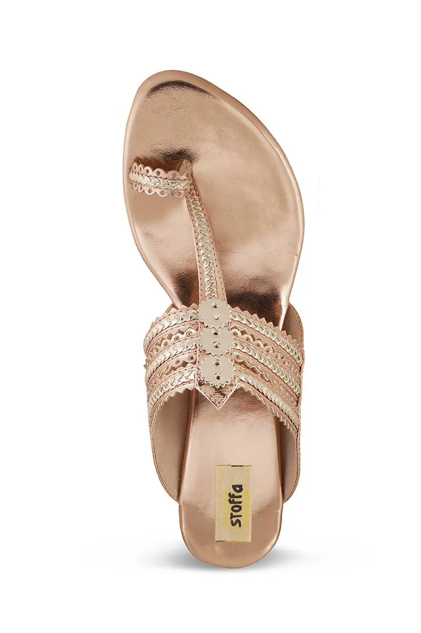 Classic Low K Wedge Antique Gold