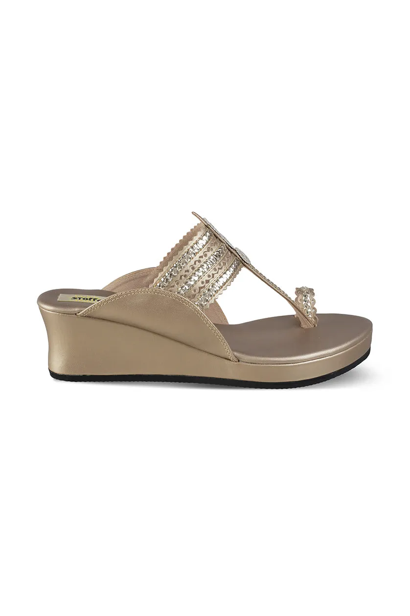 Classic Low K Wedge Antique Gold