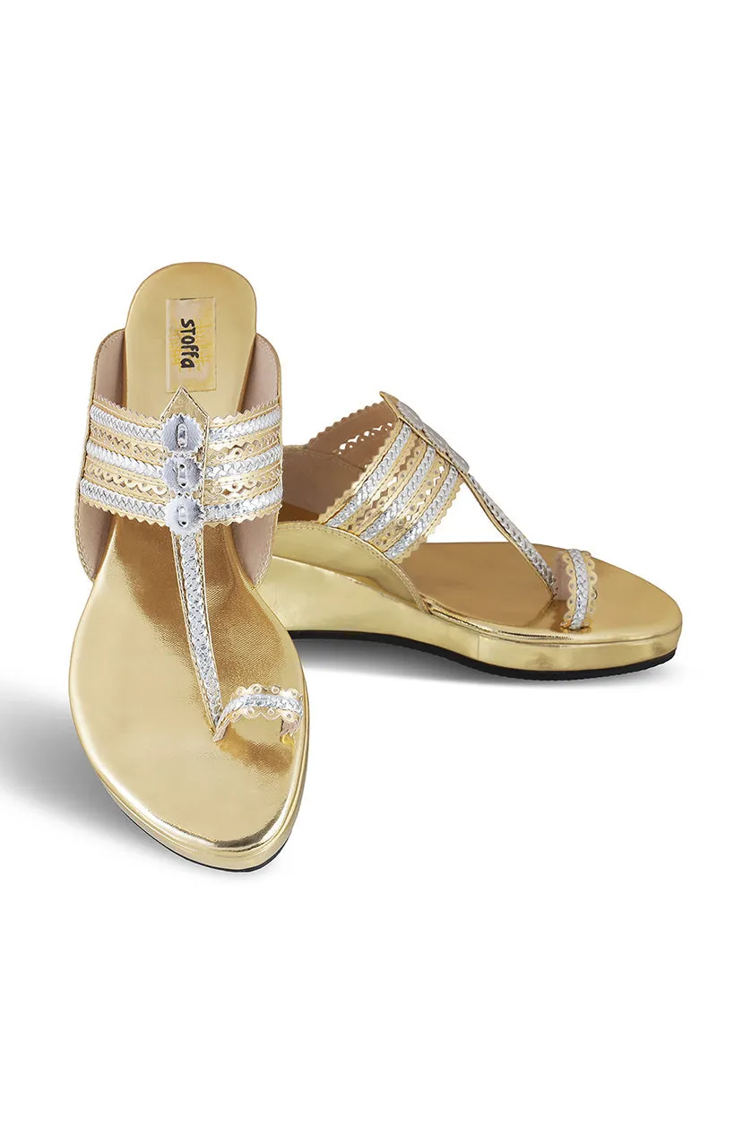 Classic Low K Wedge Antique Gold