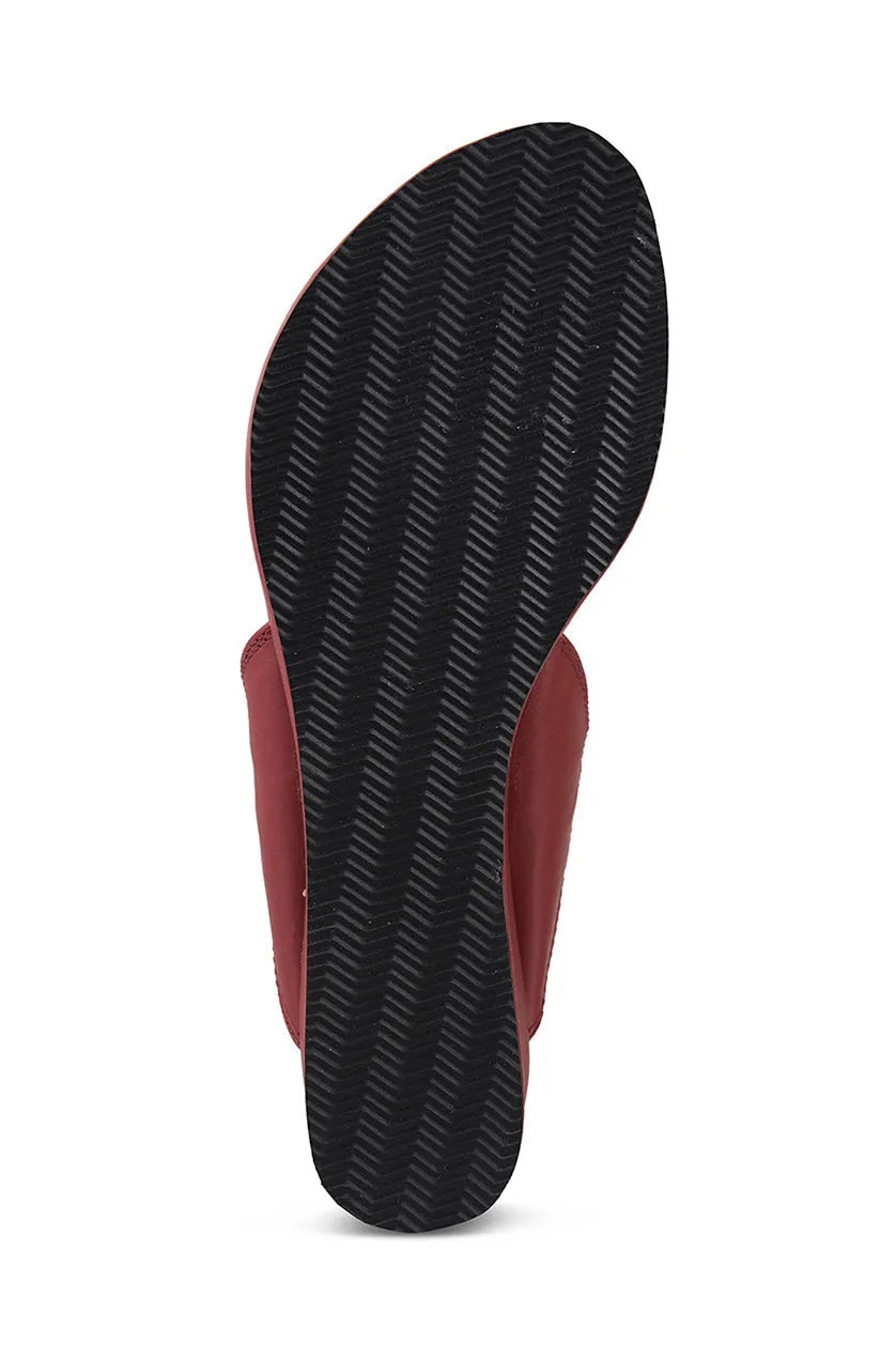 Classic Low K Wedge Maroon