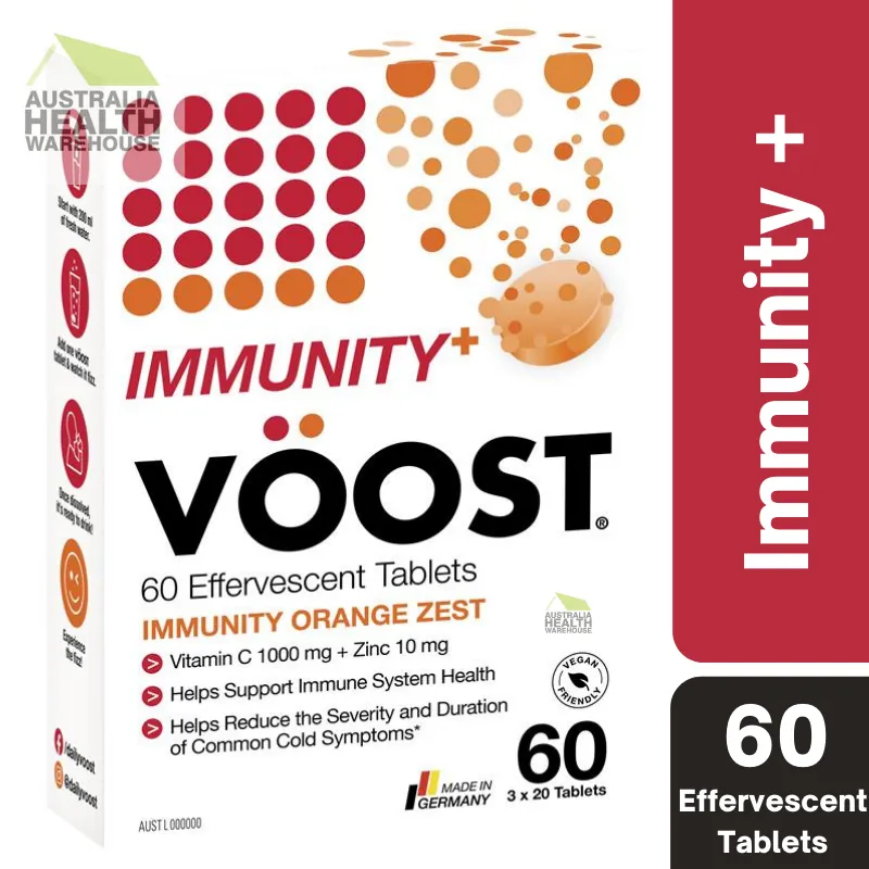 [CLEARANCE Expiry: 04/2025] Voost Immunity Orange Zest Effervescent 60 Tablets