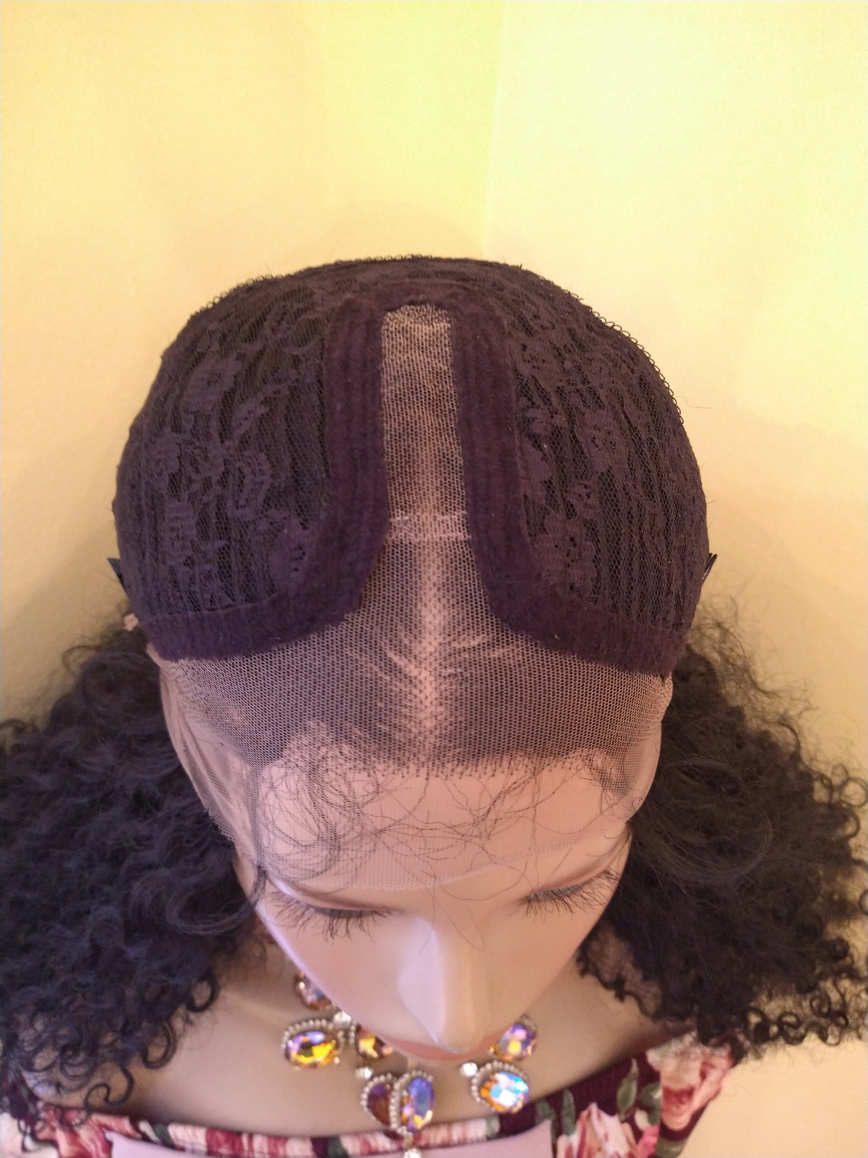 Curly Lace Front Wig | HD Lace Human Hair Blend Wig | African American Wig | Glory Tress Wigs | MAJESTIC