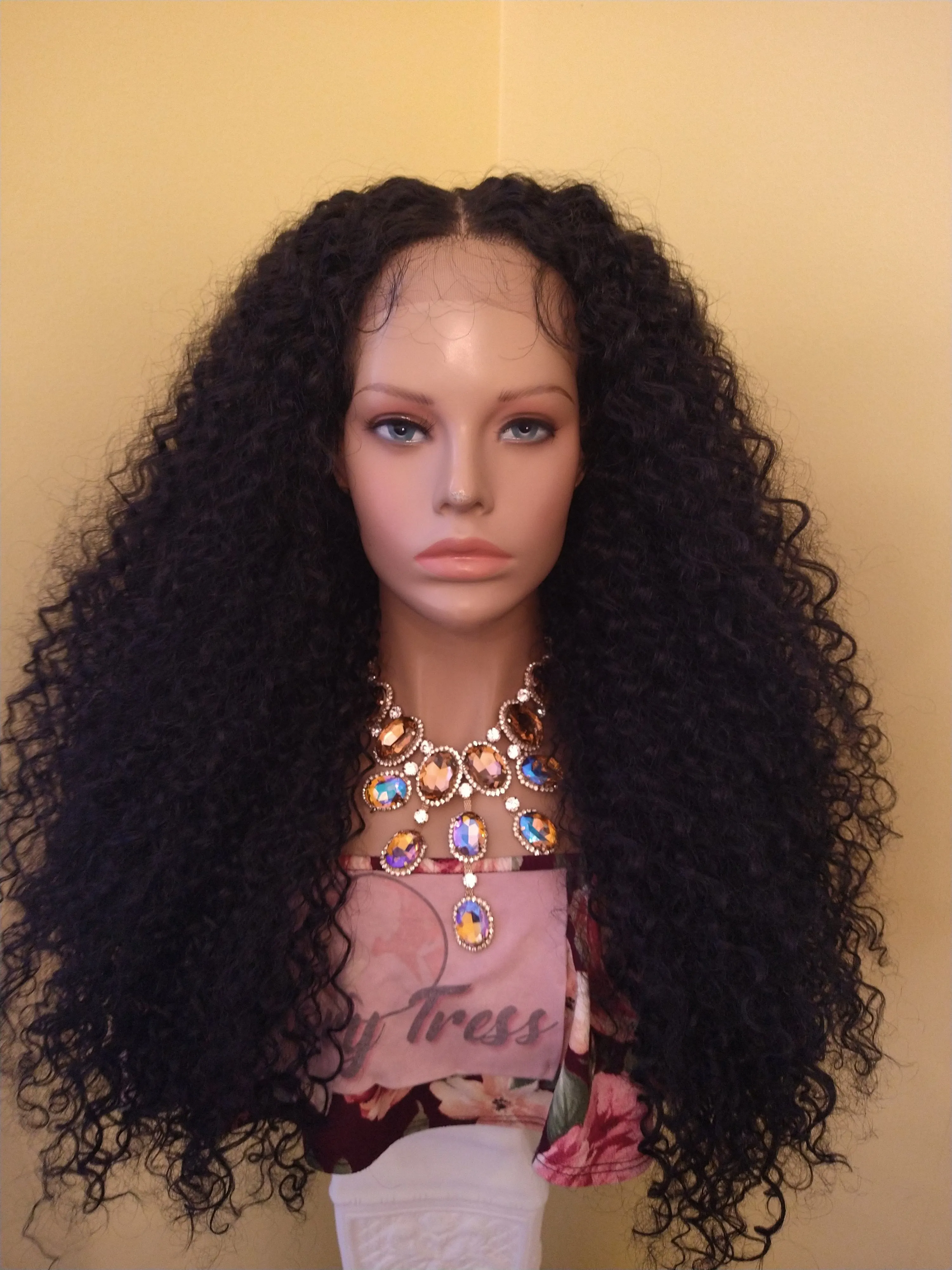 Curly Lace Front Wig | HD Lace Human Hair Blend Wig | African American Wig | Glory Tress Wigs | MAJESTIC