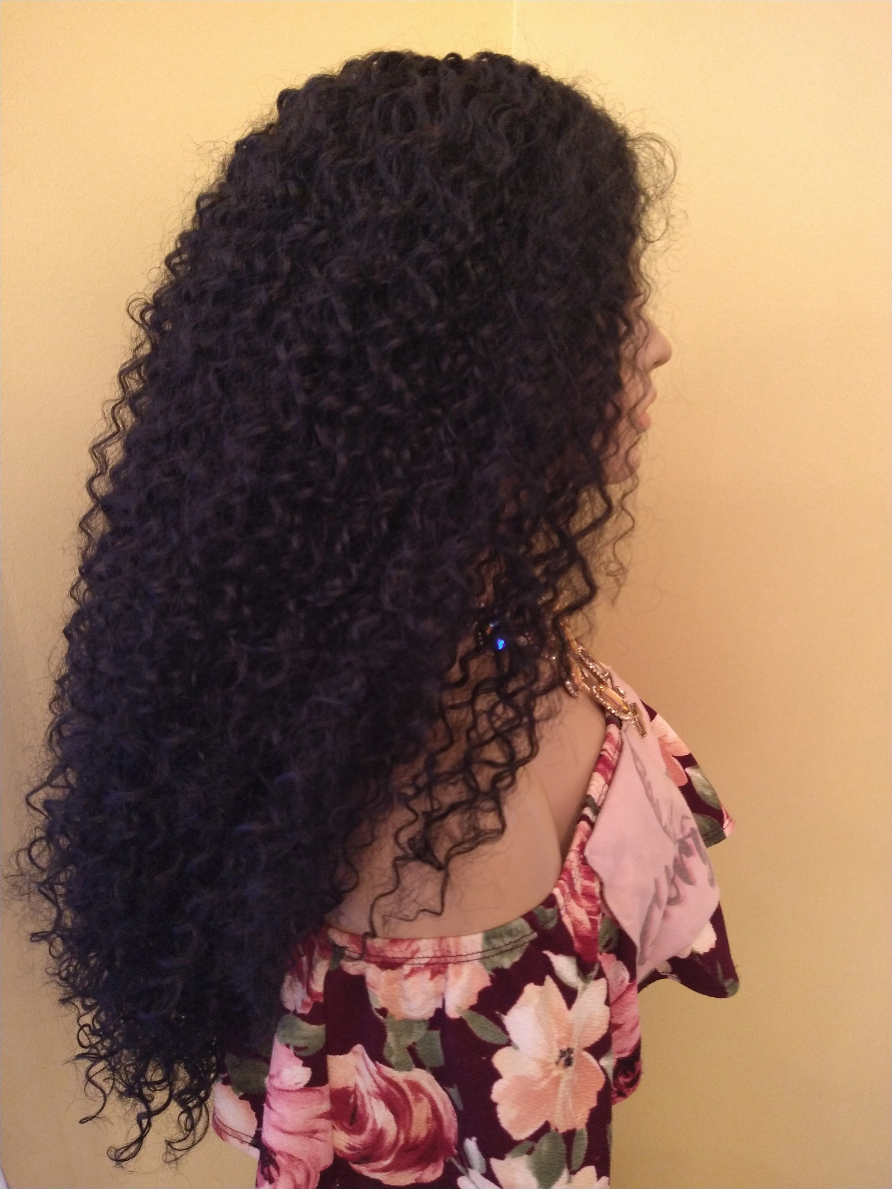 Curly Lace Front Wig | HD Lace Human Hair Blend Wig | African American Wig | Glory Tress Wigs | MAJESTIC