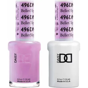 DND Duo - #496 Bellet Slipper / Soak-Off Gel Polish 0.5 oz.   Nail Lacquer 0.5 oz.