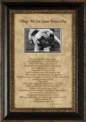 Dog Things Photomat: Framed with Glass