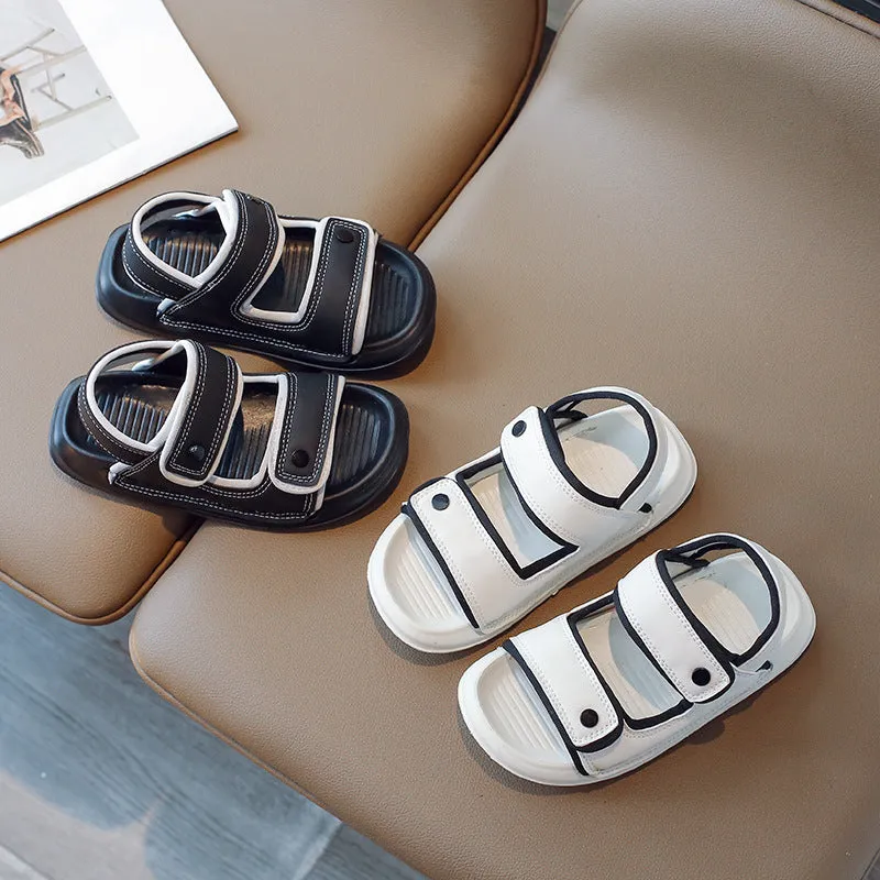 DOUBLE VELCRO SANDAL - WHITE